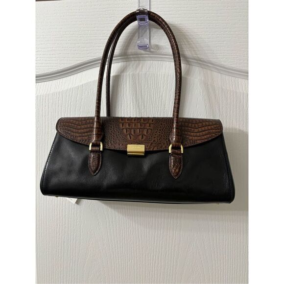 NWT Brahmin Tuscan Collection Black Dayan Satchel - Picture 5 of 6